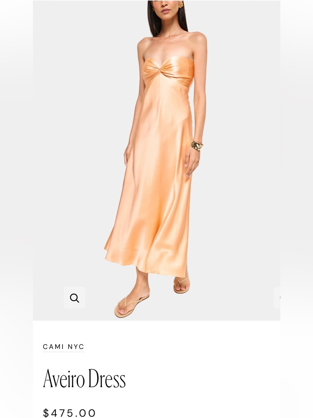 NWT Cami NYC Aveiro Dress — cantaloupe / M